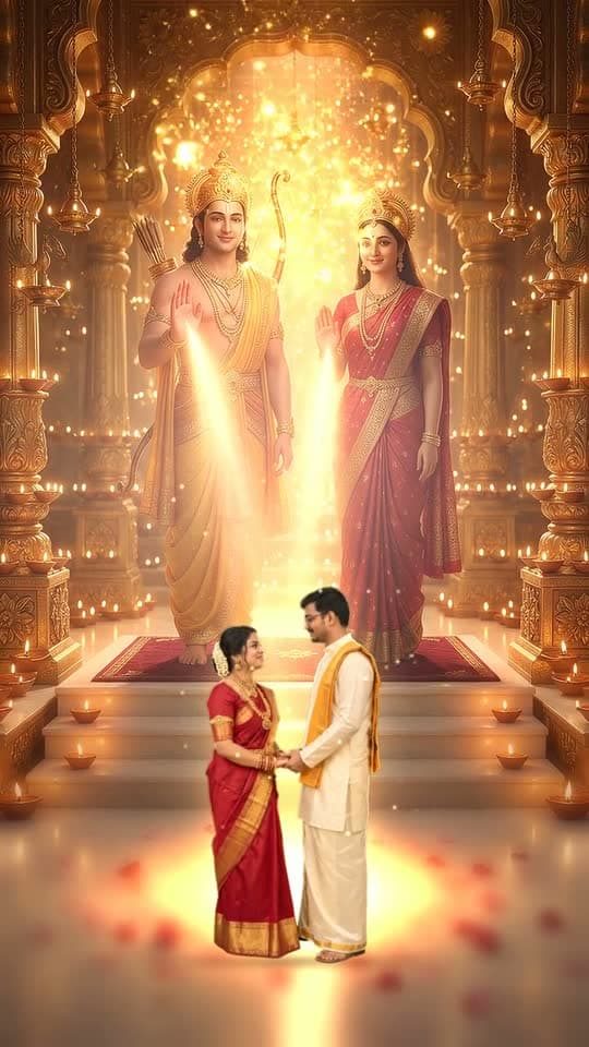 Ayodhya, 3D save the date video: temple ghats, diyas and Ram Sita's blessing