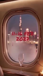 Private Jet 3D invitation: dates