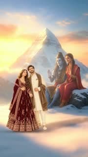 Kailash 3D invitation: couple