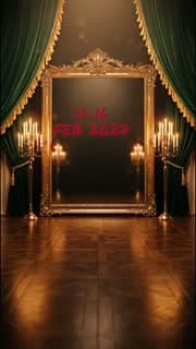 Midnight Masquerade 3D invitation: dates