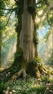 Enchanted Forest 3D invitation: names