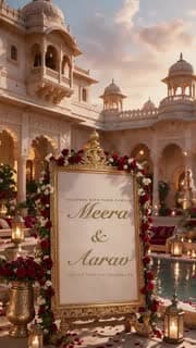 Royal Rajasthan 3D invitation: names
