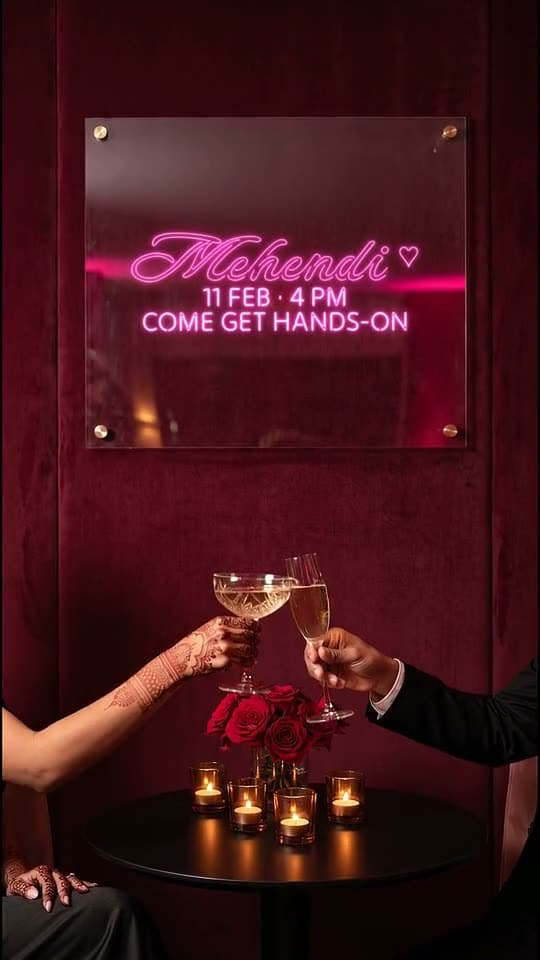After Dark, a 3D wedding invitation video: same people. worse behaviour. neon signs and lipstick on the mirror.