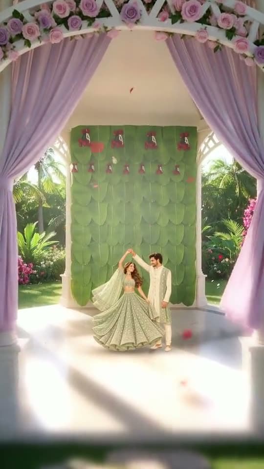 Garden Pavilion, a 3D wedding invitation video