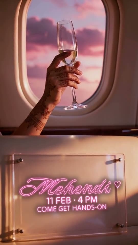 Private Jet, a 3D wedding invitation video: wheels up. standards down. champagne at thirty thousand feet.