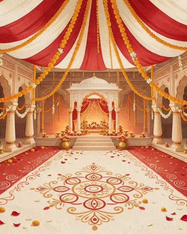Crimson & Ivory wedding invitation artwork