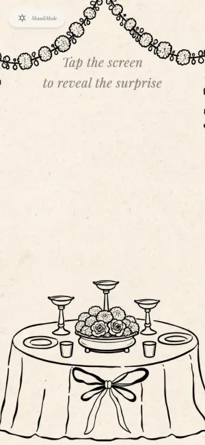 Candlelight, Save the date card