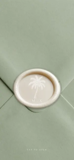 Tropical, Save the date card