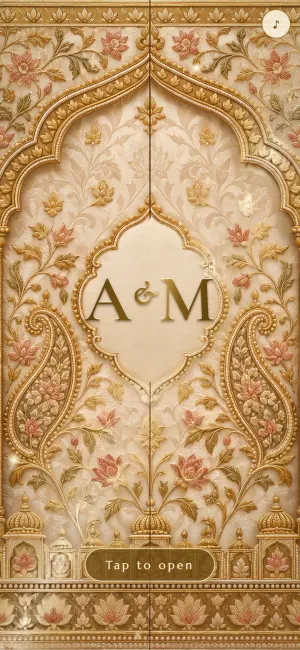 Banarasi Gold, Embroidery website invite