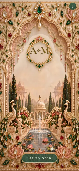 Kundan Garden, Embroidery website invite