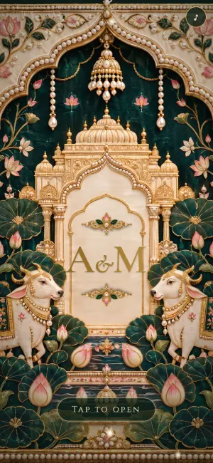 Royal Pichwai, Embroidery website invite